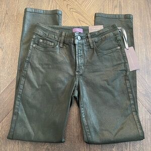 NYDJ shiny gray skinny jeans size 4